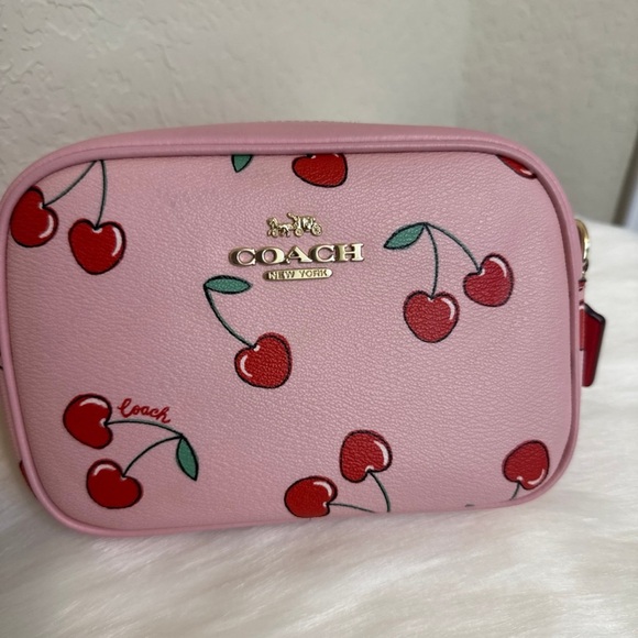 Coach Mini Jamie Camera Bag With Heart Cherry Print - Picture 12 of 12